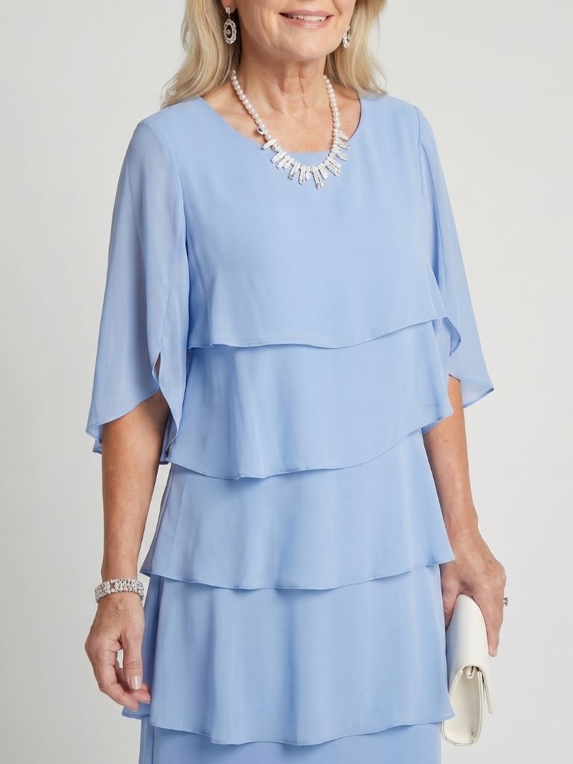 Brent | Gestuftes Midi-Kleid