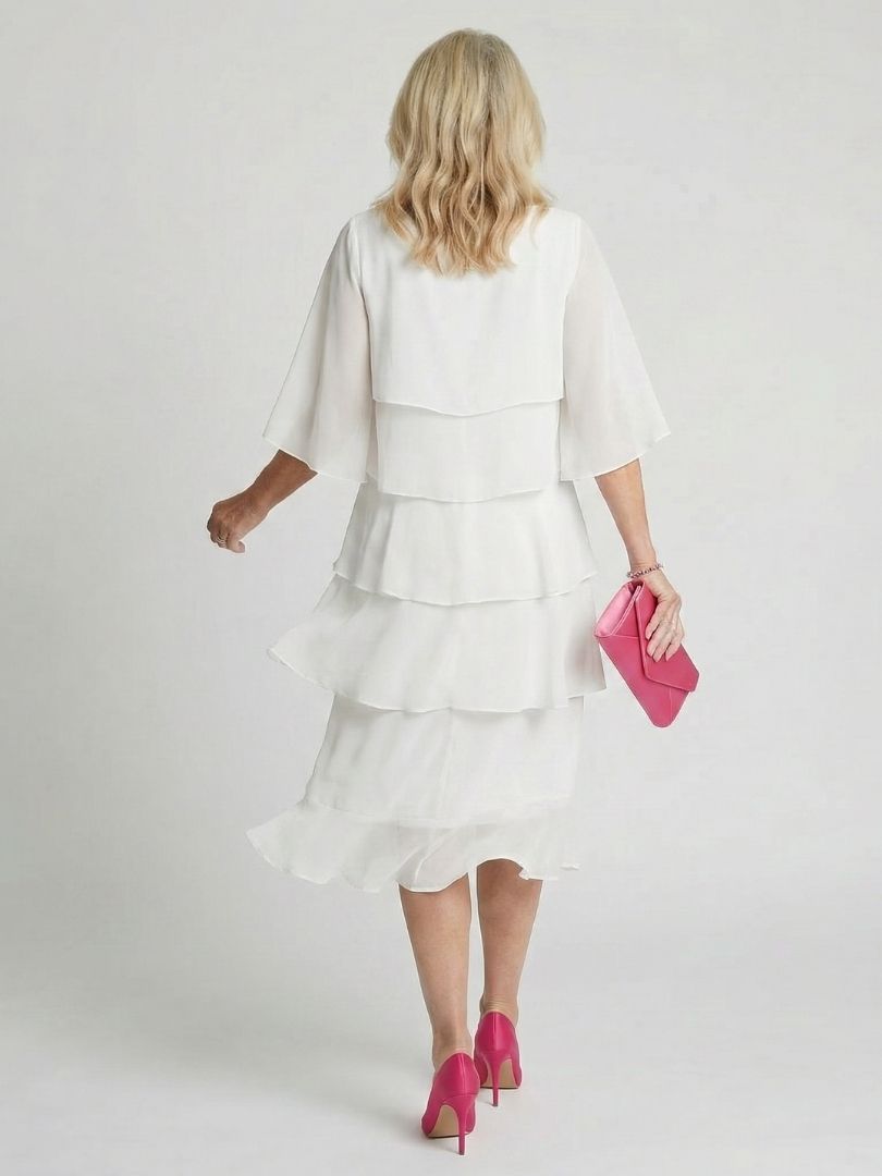 Brent | Gestuftes Midi-Kleid