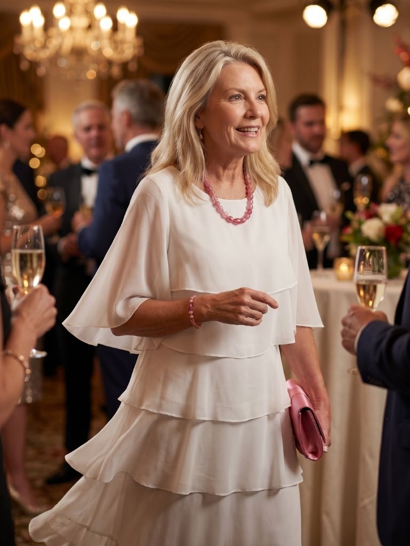 Brent | Gestuftes Midi-Kleid