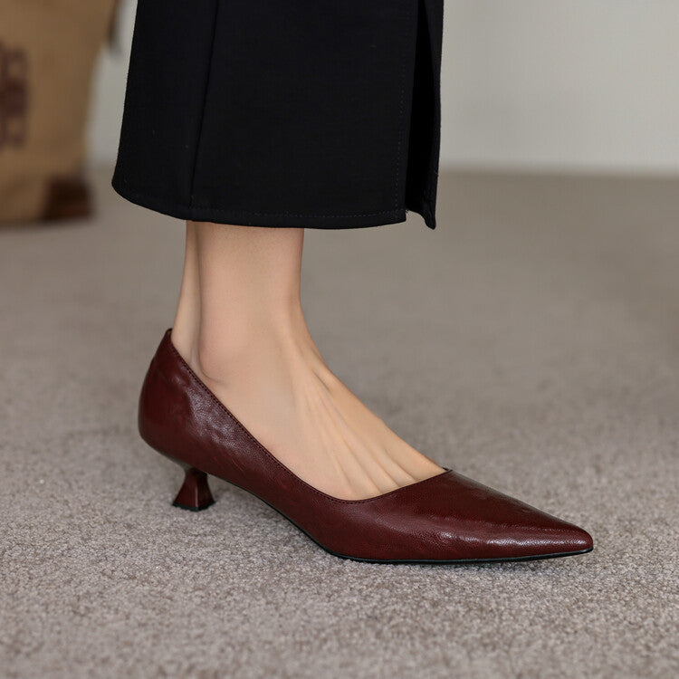Verrine Pumps aus Glattleder