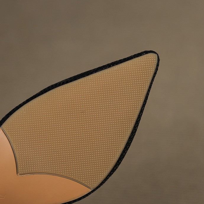Céliane Slingpumps aus Leder mit spitzer Zehenpartie