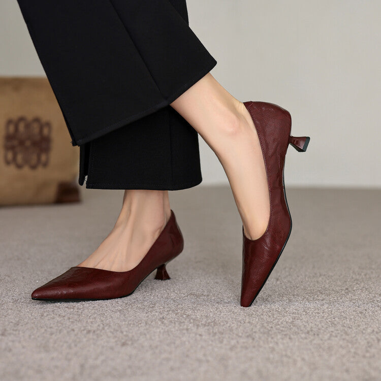 Verrine Pumps aus Glattleder