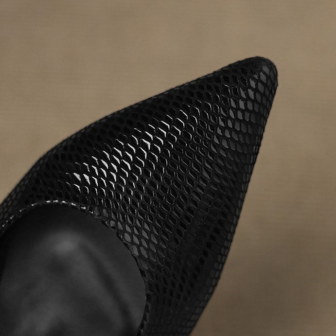 Céliane Slingpumps aus Leder mit spitzer Zehenpartie