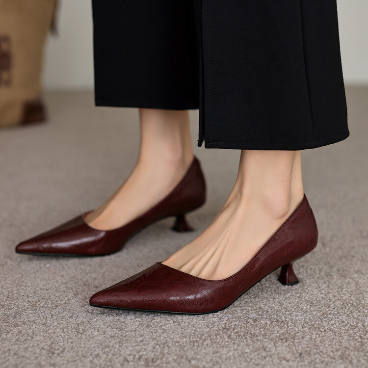 Verrine Pumps aus Glattleder