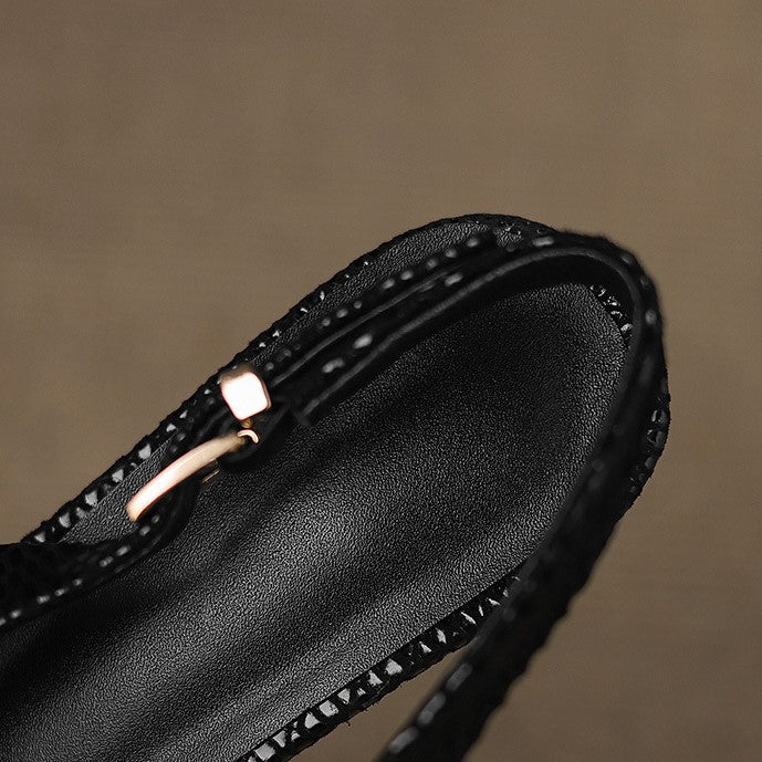 Céliane Slingpumps aus Leder mit spitzer Zehenpartie
