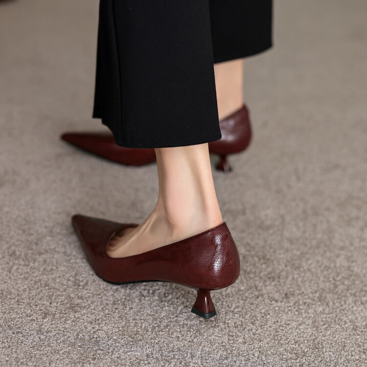 Verrine Pumps aus Glattleder
