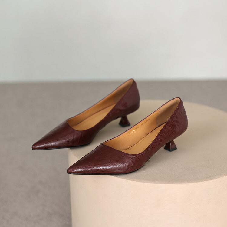 Verrine Pumps aus Glattleder