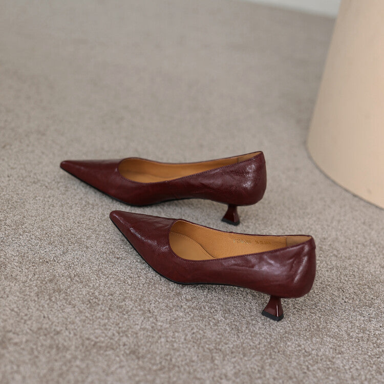 Verrine Pumps aus Glattleder