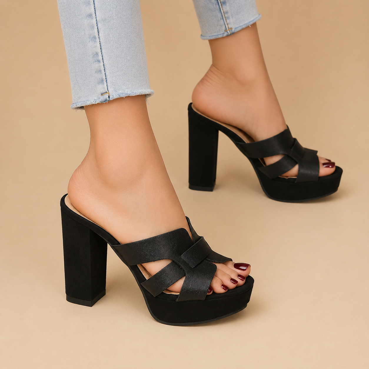 Elena™ | Mühelose Eleganz in Plateau-Heels
