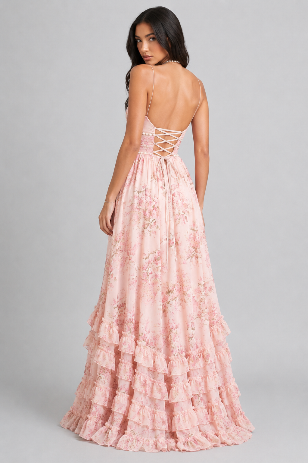 VALESKA | Chic Maxikleid im Vintage-Blumenstil