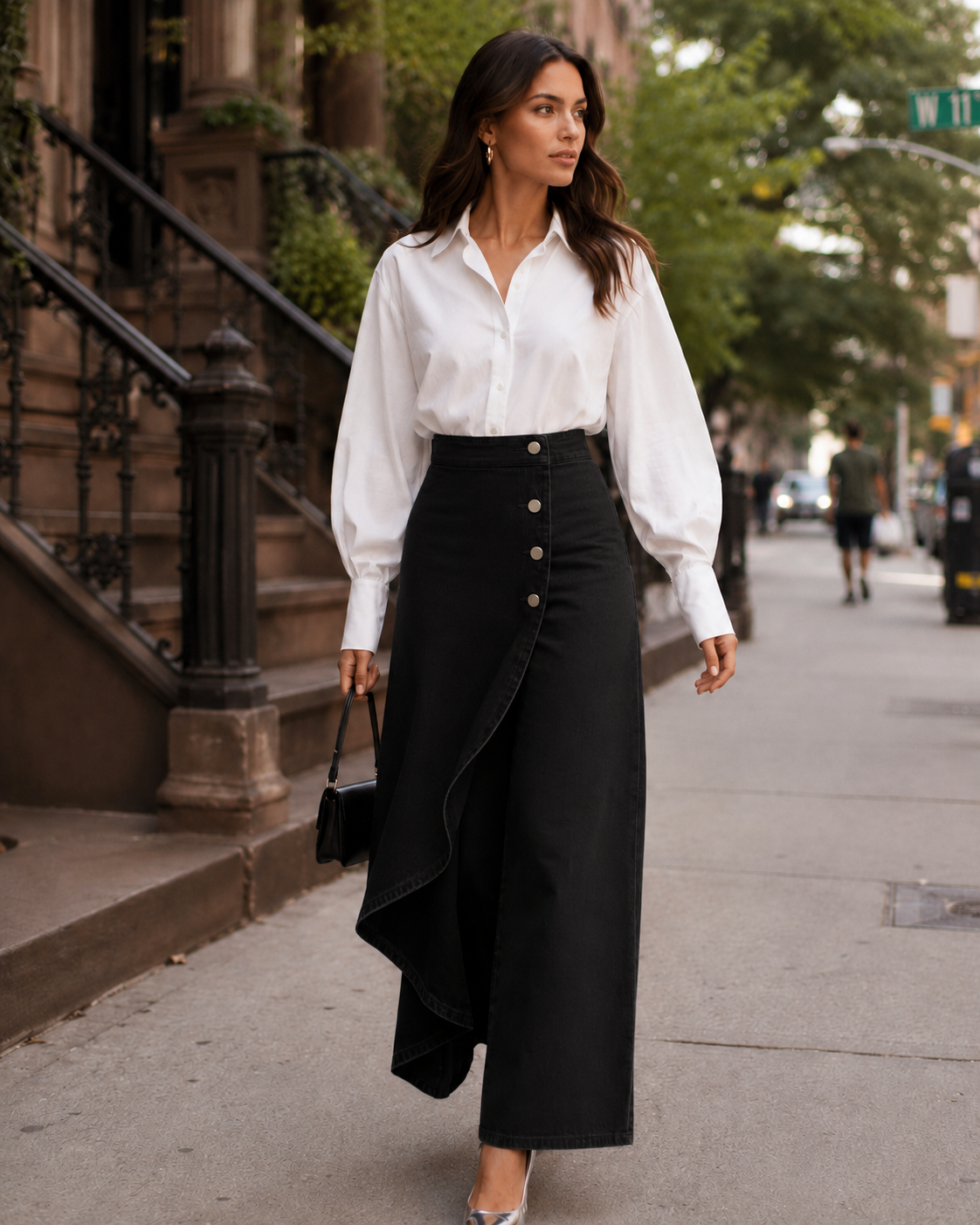 Audrey | Denim-Wickelhose