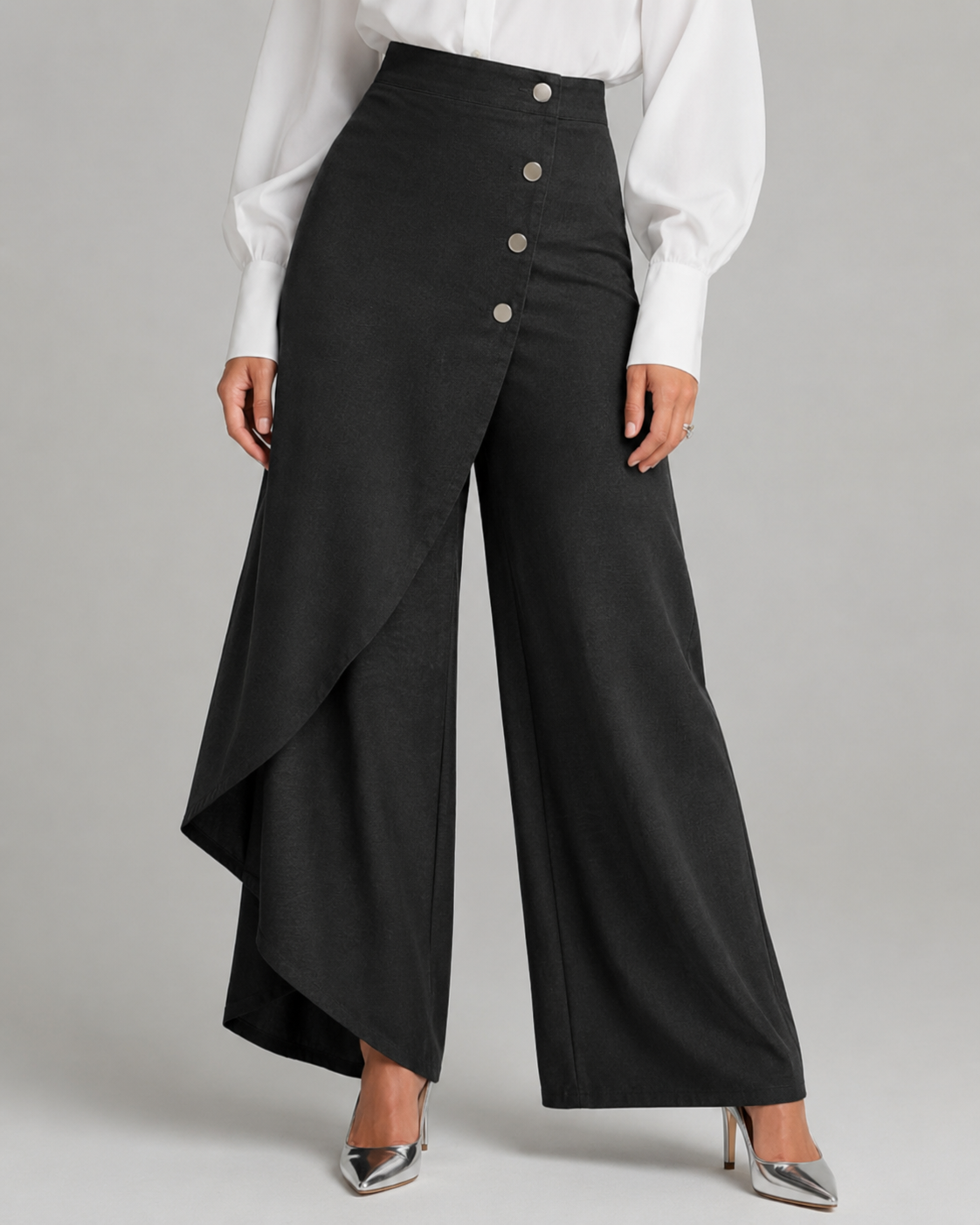Audrey | Denim-Wickelhose