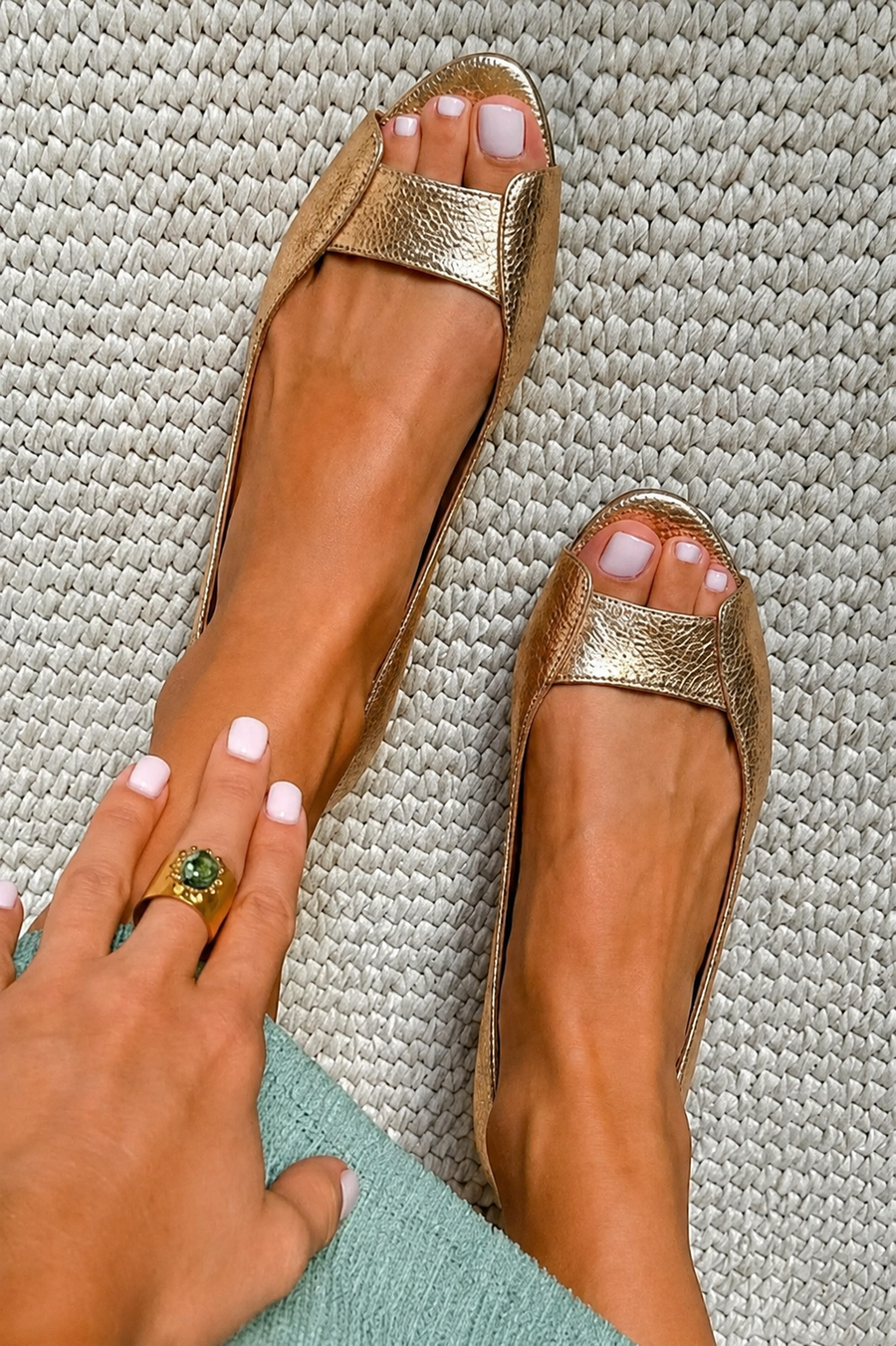 Adelina | Schicke Komfort-Sandalen in Gold