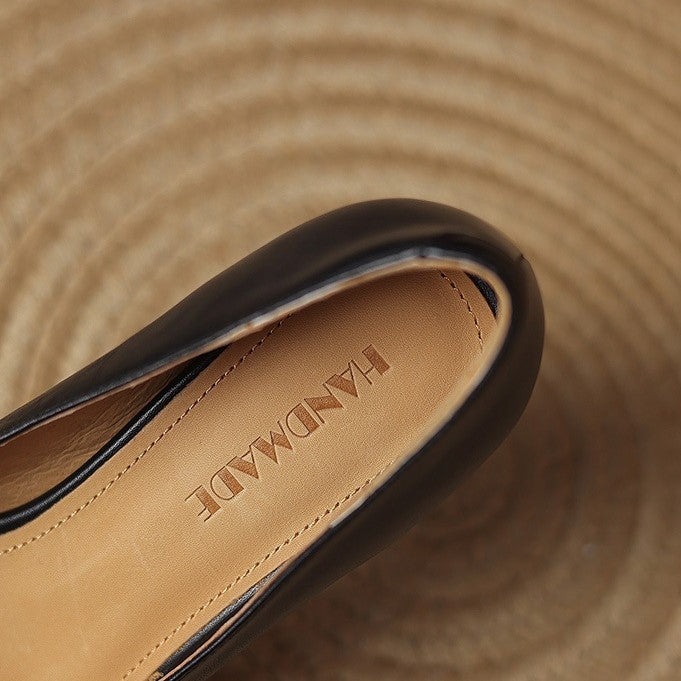 Oriel Pumps aus Leder mit eckiger Zehenpartie