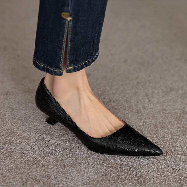 Verrine Pumps aus Glattleder