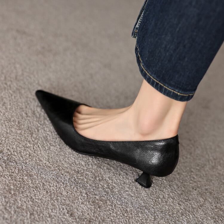 Verrine Pumps aus Glattleder