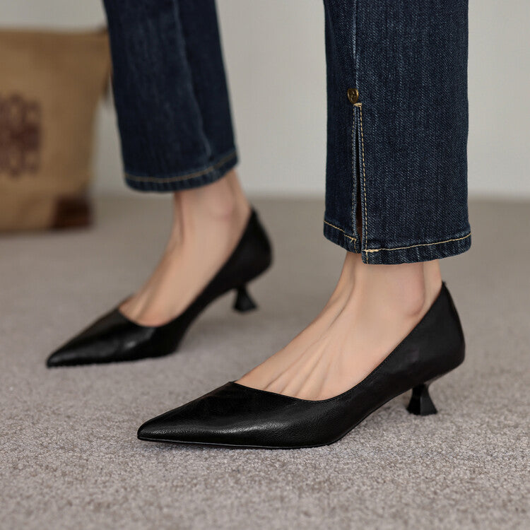 Verrine Pumps aus Glattleder