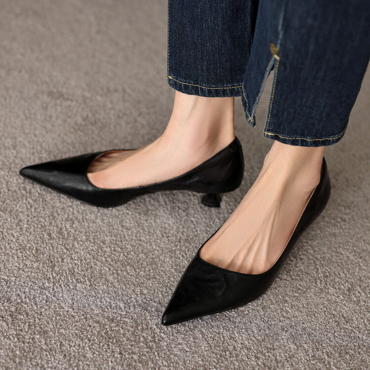 Verrine Pumps aus Glattleder