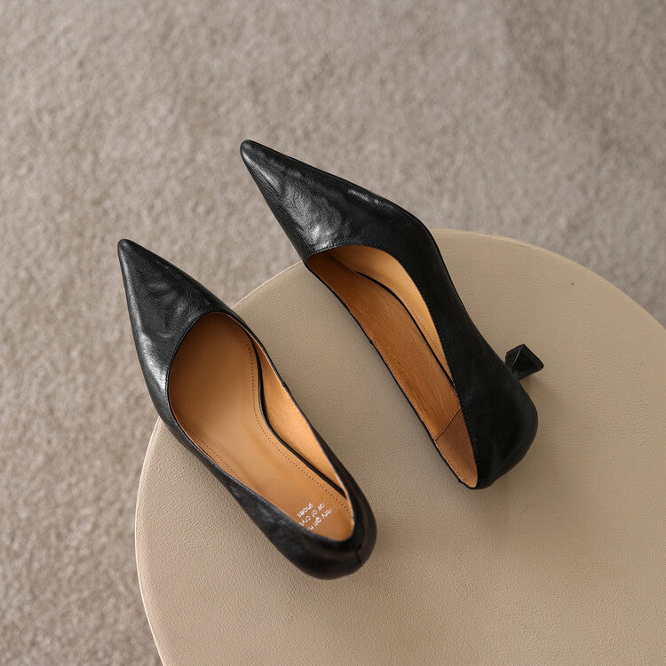 Verrine Pumps aus Glattleder