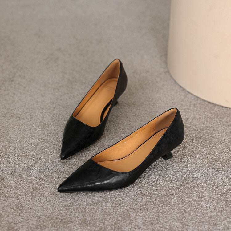Verrine Pumps aus Glattleder
