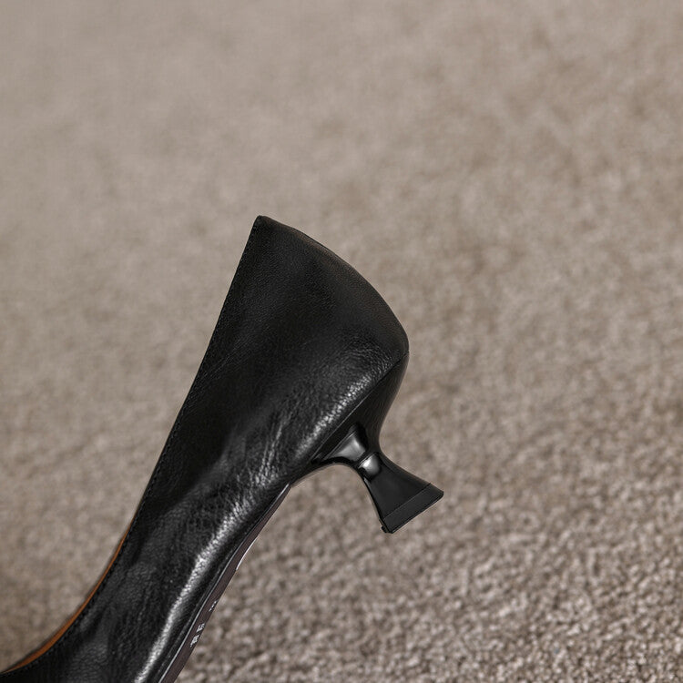 Verrine Pumps aus Glattleder