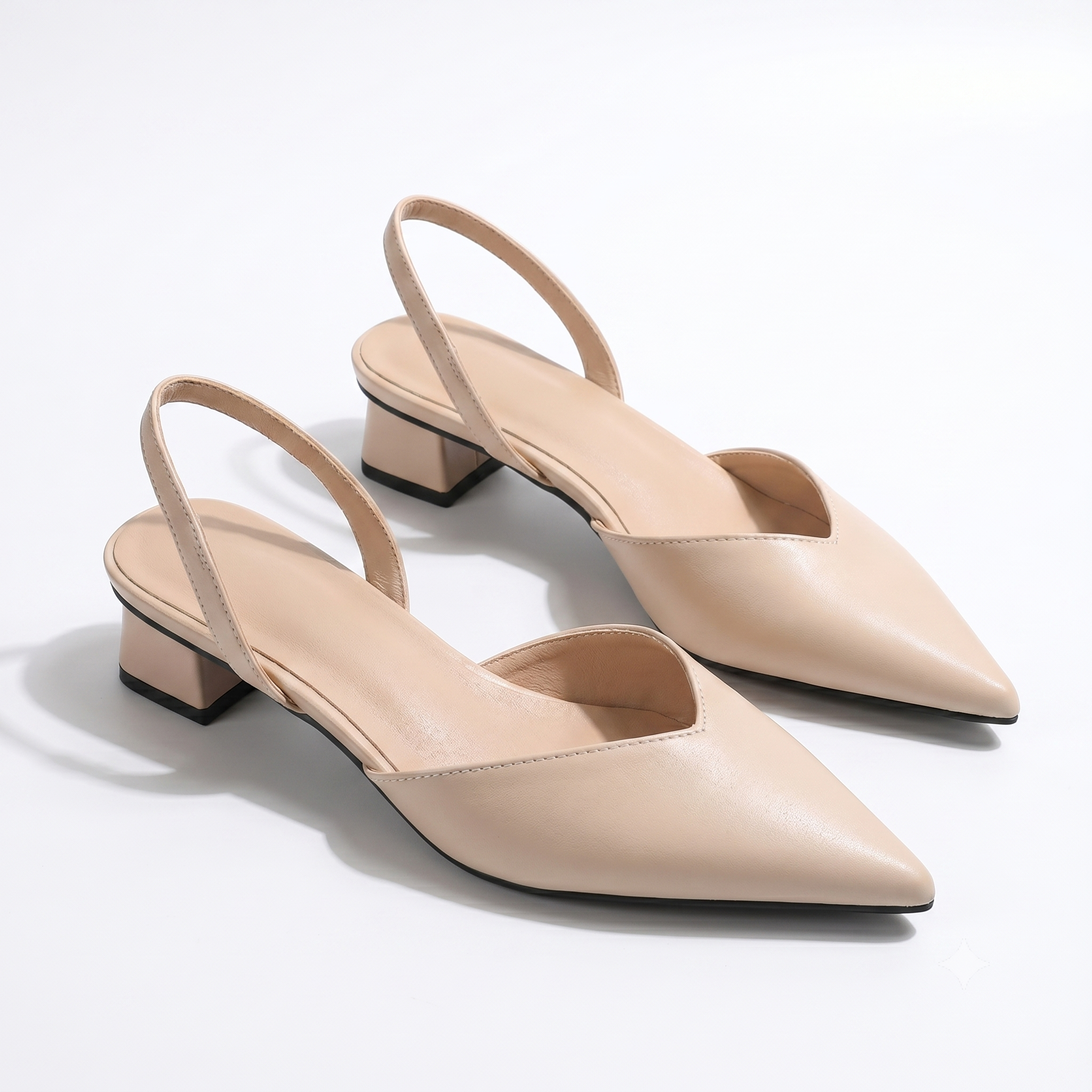 Victoria | Slingpumps mit niedrigem Blockabsatz
