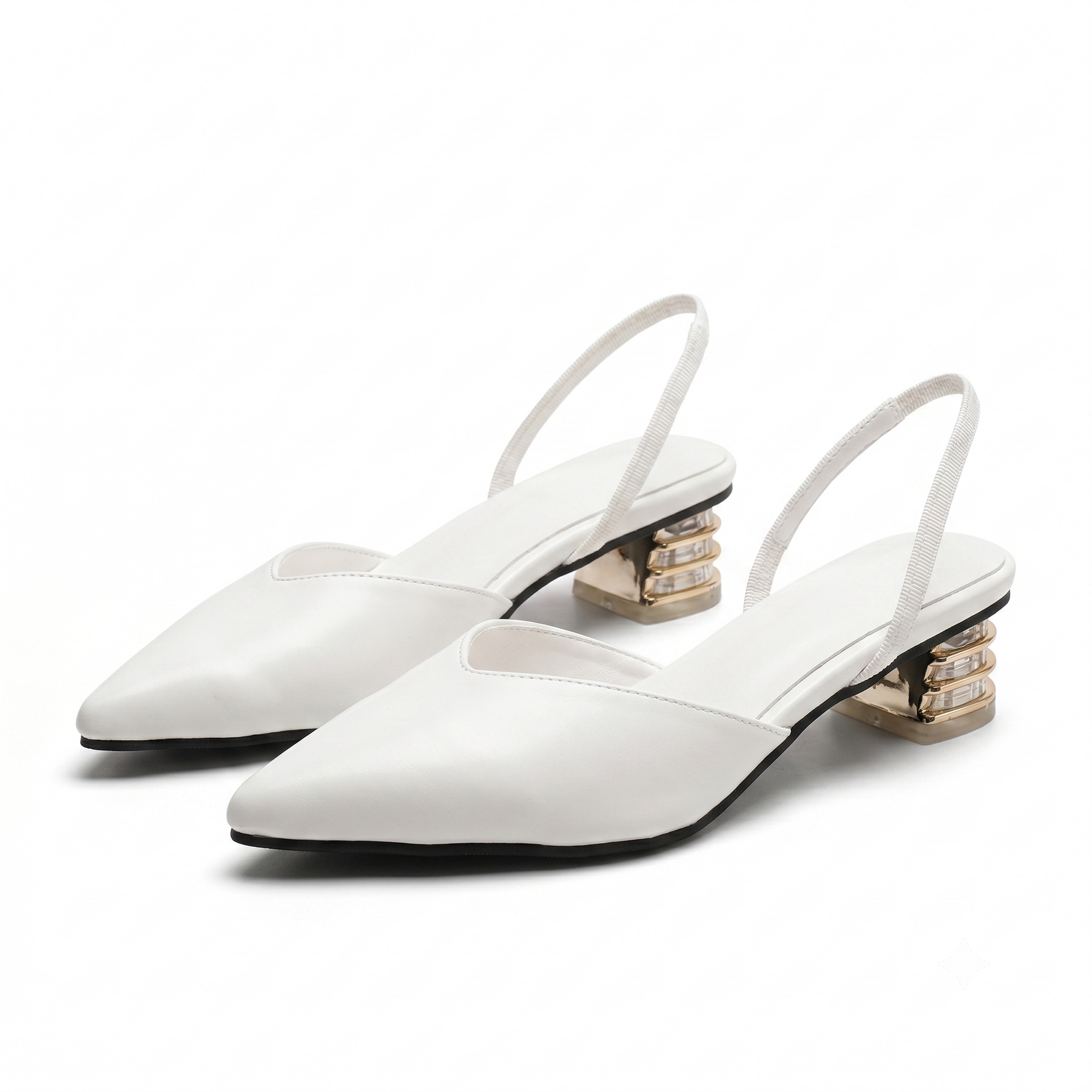 Nora | Slingpumps mit niedrigem Blockabsatz