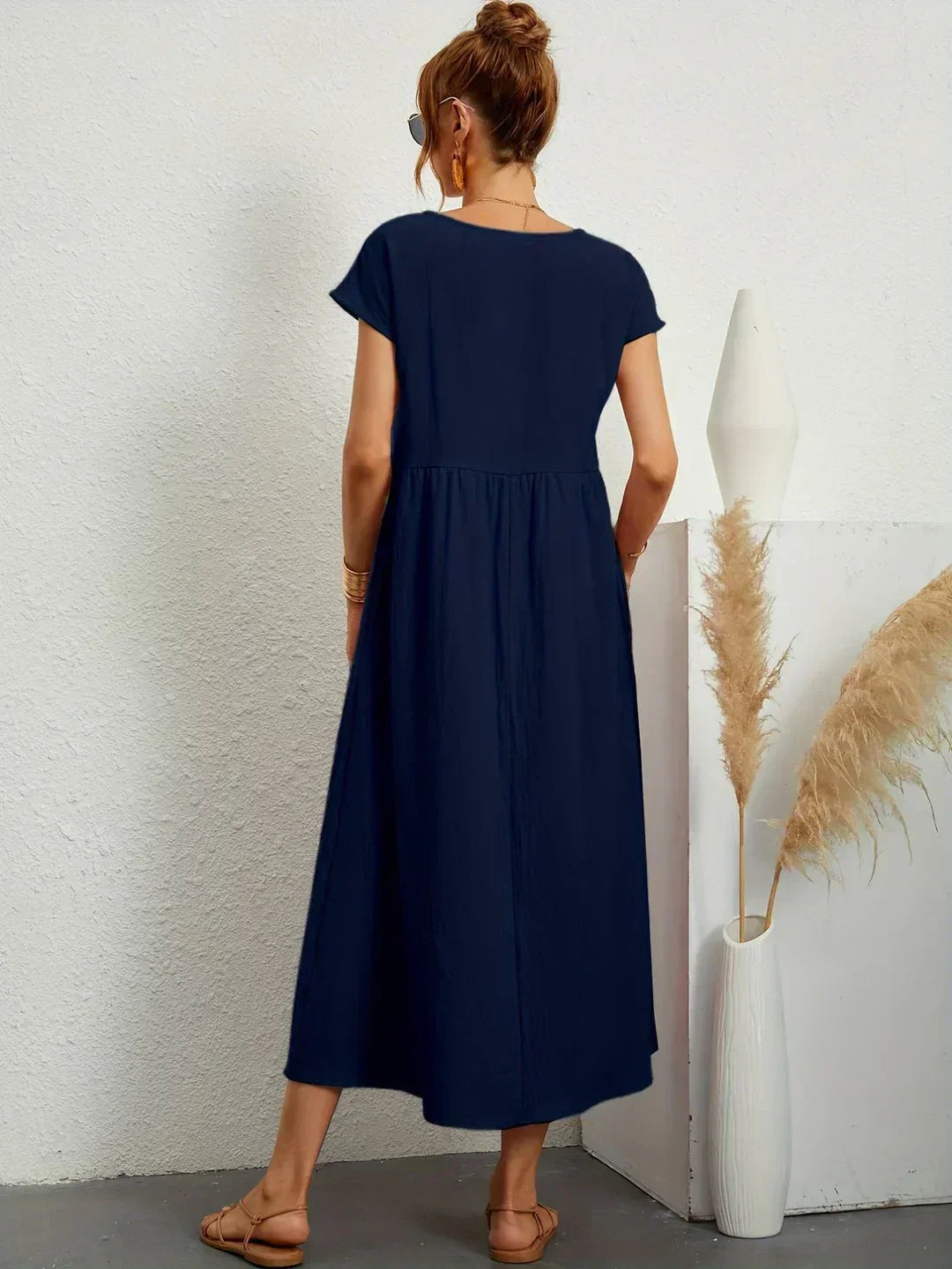 Ursina | Fließendes Midi-Kleid-