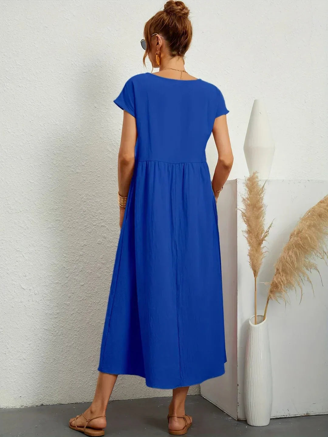 Ursina | Fließendes Midi-Kleid-