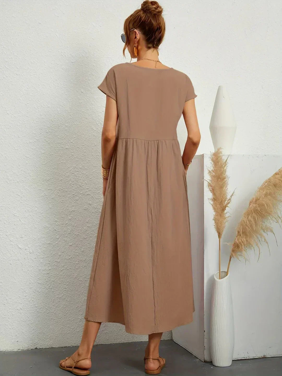 Ursina | Fließendes Midi-Kleid-