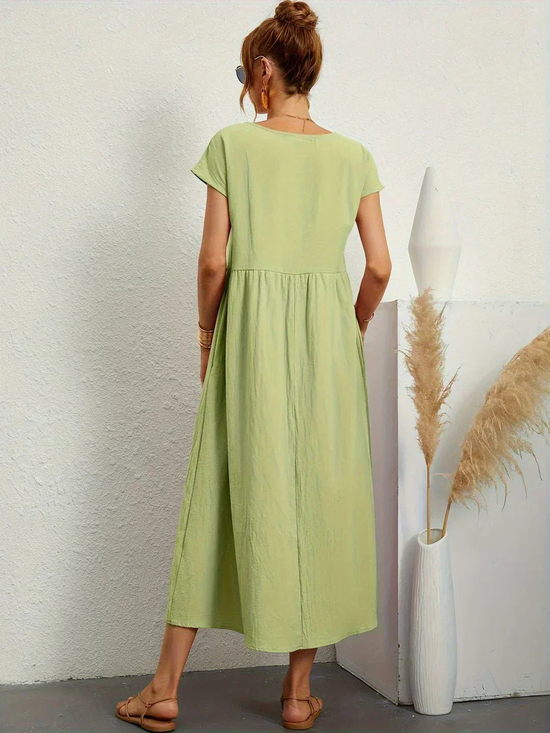 Ursina | Fließendes Midi-Kleid-