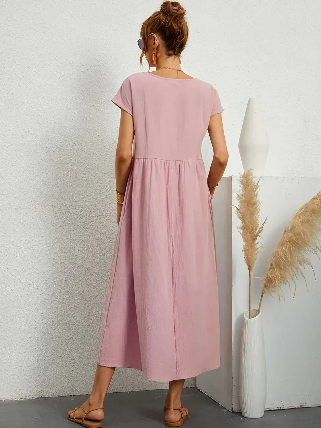 Ursina | Fließendes Midi-Kleid-