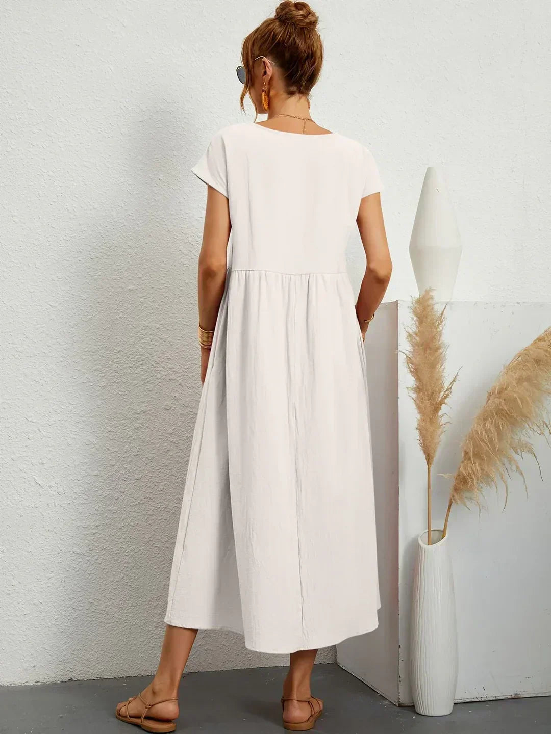 Ursina | Fließendes Midi-Kleid-
