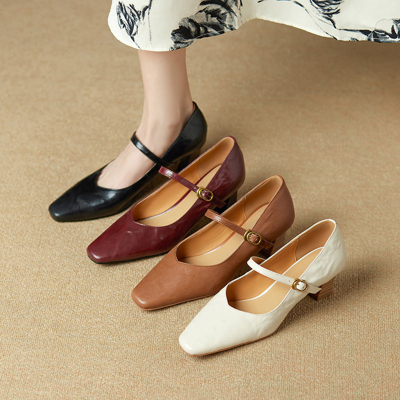 Orvane Mary Jane Lederpumps