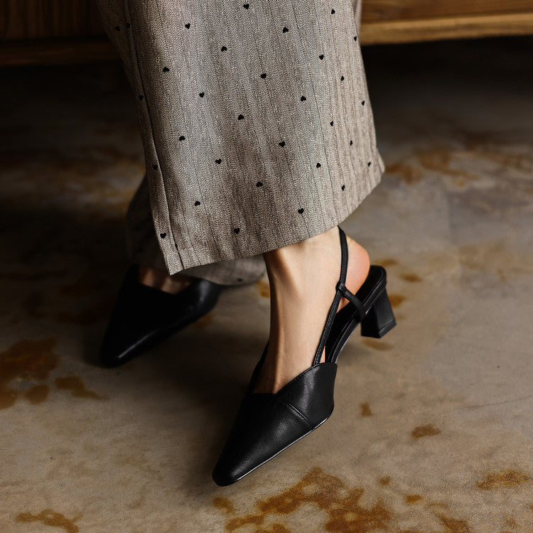 Serelle | Slingpumps aus Leder