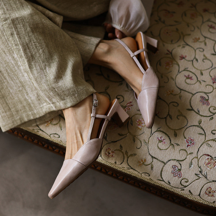 Serelle | Slingpumps aus Leder