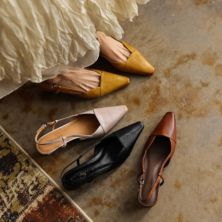Serelle | Slingpumps aus Leder