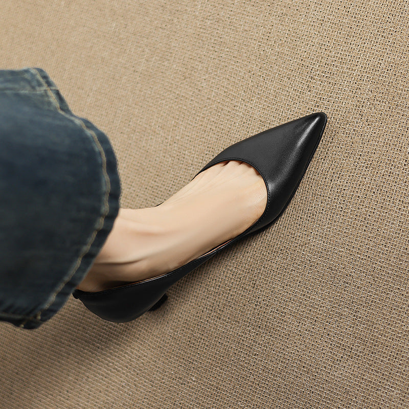 Calenne Leder-Kitten-Heels