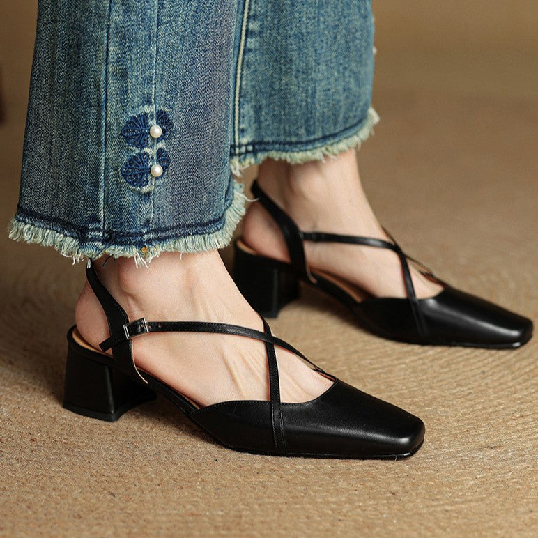 Valenne Lederabsatzschuhe