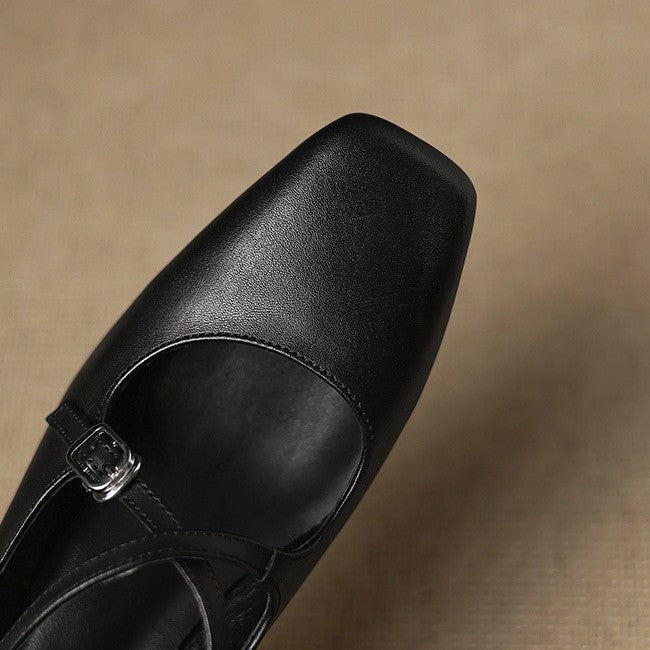 Marvane Leder-Kitten-Heels
