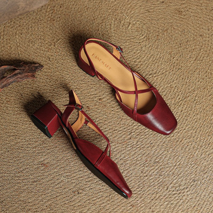 Valenne Lederabsatzschuhe
