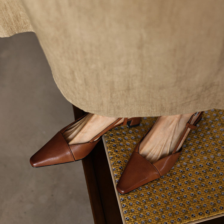 Serelle | Slingpumps aus Leder