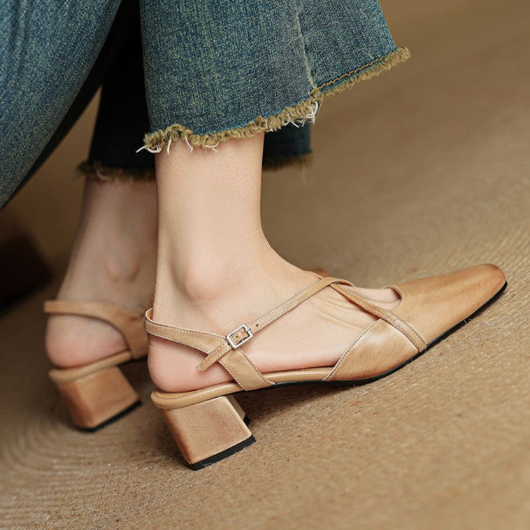 Valenne Lederabsatzschuhe