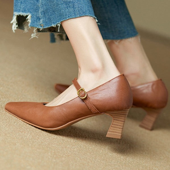 Orvane Mary Jane Lederpumps