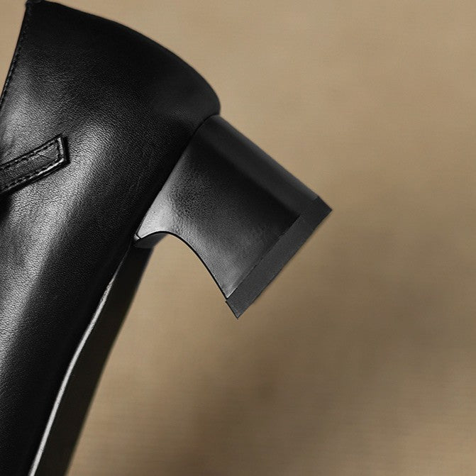 Marvane Leder-Kitten-Heels