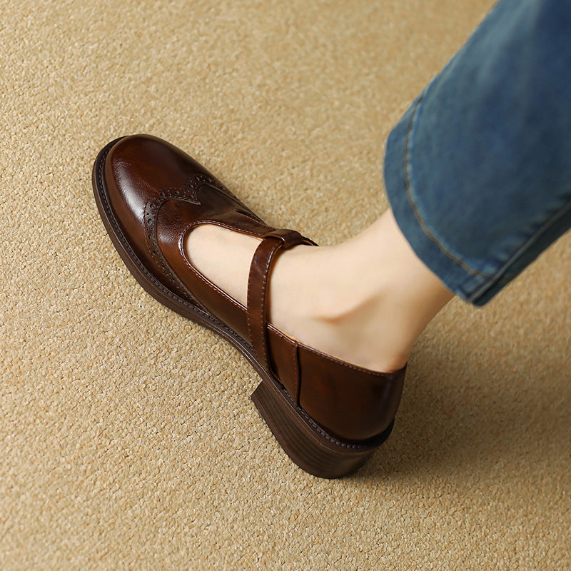 Vintage T-Steg Mary Jane Schuhe