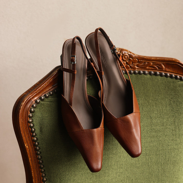 Serelle | Slingpumps aus Leder