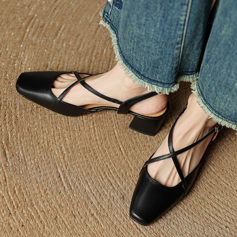 Valenne Lederabsatzschuhe
