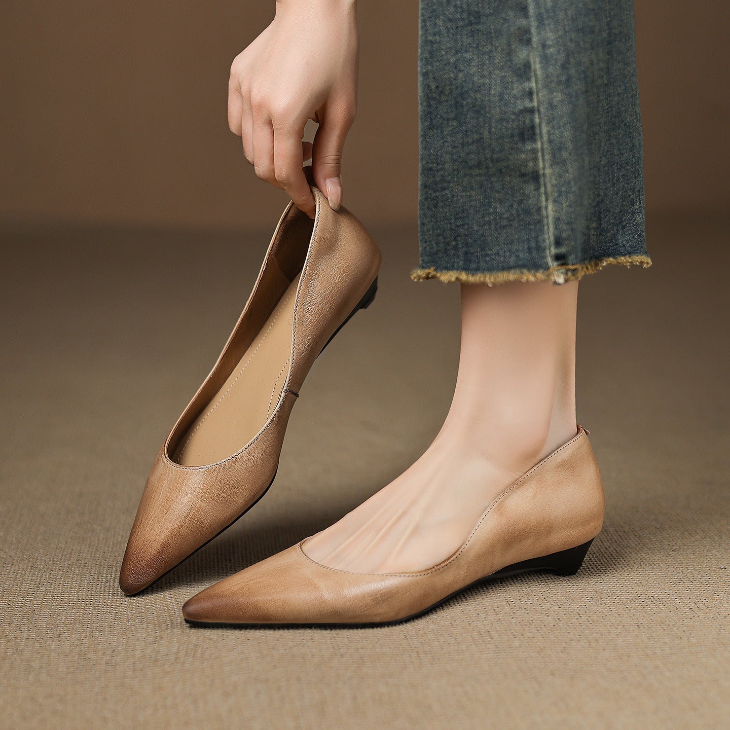 Arla Ballerinas aus echtem Leder