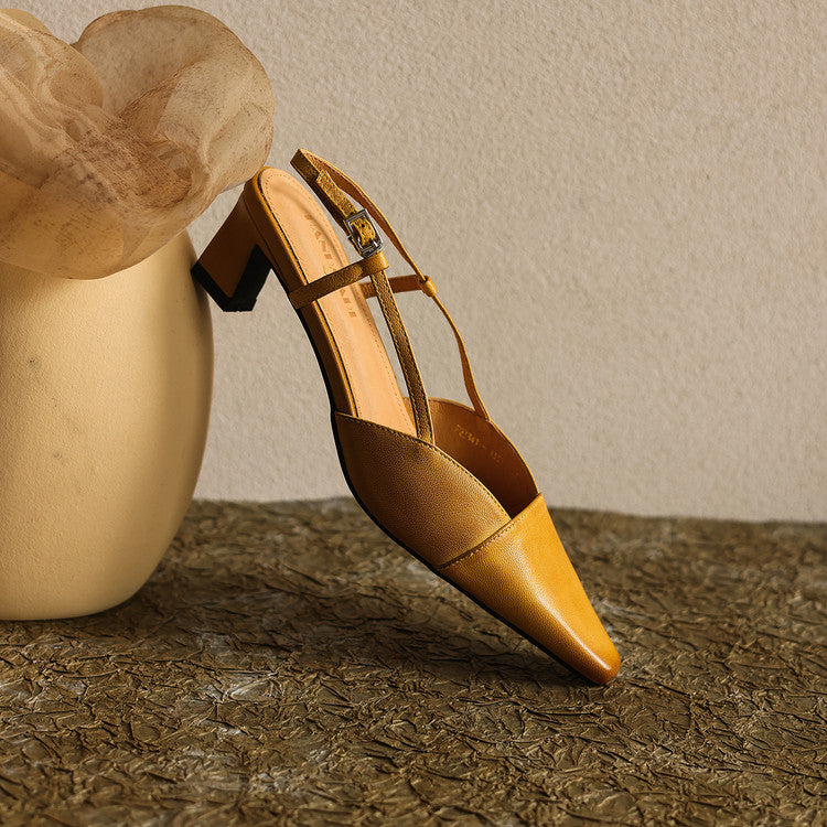 Serelle | Slingpumps aus Leder